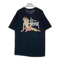 STUSSY ステューシー ピンナップガール ストックロゴ Tシャツ ブラック sizeM 瑞穂店