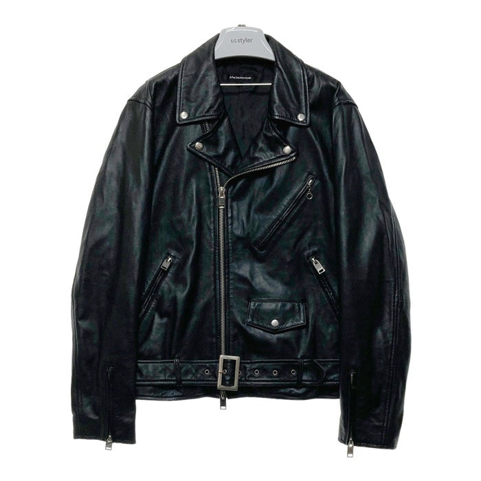 JACKROSE ジャックローズ ラムレザー ダブルライダースジャケット ブラック 24AW Size XL 瑞穂店