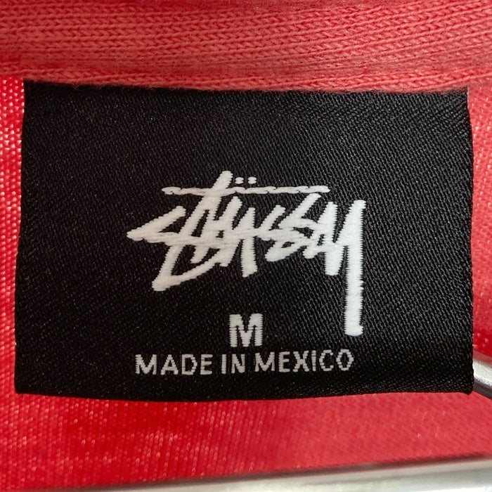 STUSSY ステューシー PEACE AND LOVE プリントロングＴシャツ レッド sizeM 瑞穂店