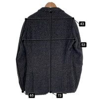 FranCisT MOR.K.S. フランシストモークス ポリエステル ウール 1B テーラードジャケット グレー MO1351RL Size 4 福生店