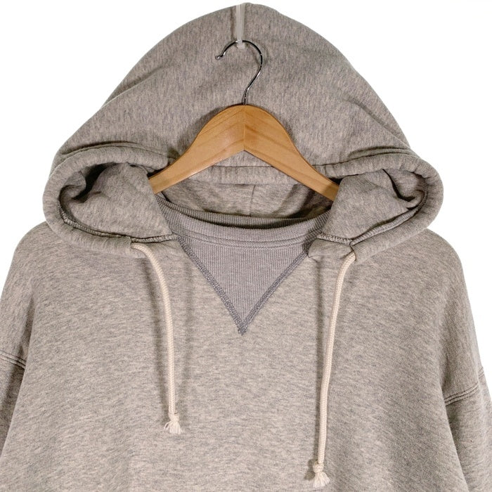 STANDARD CALIFORNIA スタンダードカリフォルニア SD Logo After Hood Sweat ダブルフェイス 後付けフード プルオーバースウェットパーカー グレー Size L 福生店