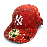 NEW ERA ニューエラ KITH キス 59FIFTY Yankees Deconstructed Bandana Low Profile ベースボールキャップ レッド Size 7 1/2 (59.6cm) 福生店