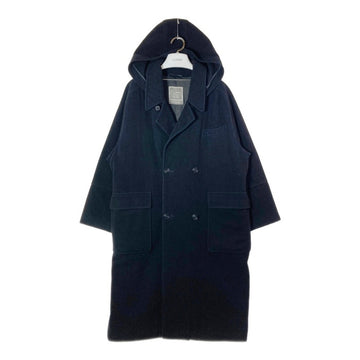Christian Dior MONSIEUR クリスチャンディオール ムッシュ ウール ロングコート フード ブラック sizeM 瑞穂店