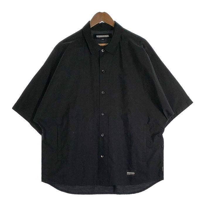 NEIGHBORHOOD ネイバーフッド 24SS DOLMANSLEEVE SHIRT SS ドルマンスリーブシャツ 半袖 バックロゴプリント ブラック 241AQNH-SHM05 Size L 福生店