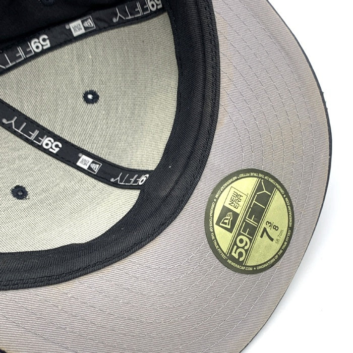 SUPREME シュプリーム 15AW Leather Box Logo New Era レザーボックスロゴ ニューエラキャップ ネイビー Size 7 3/8(58.7cm) 福生店