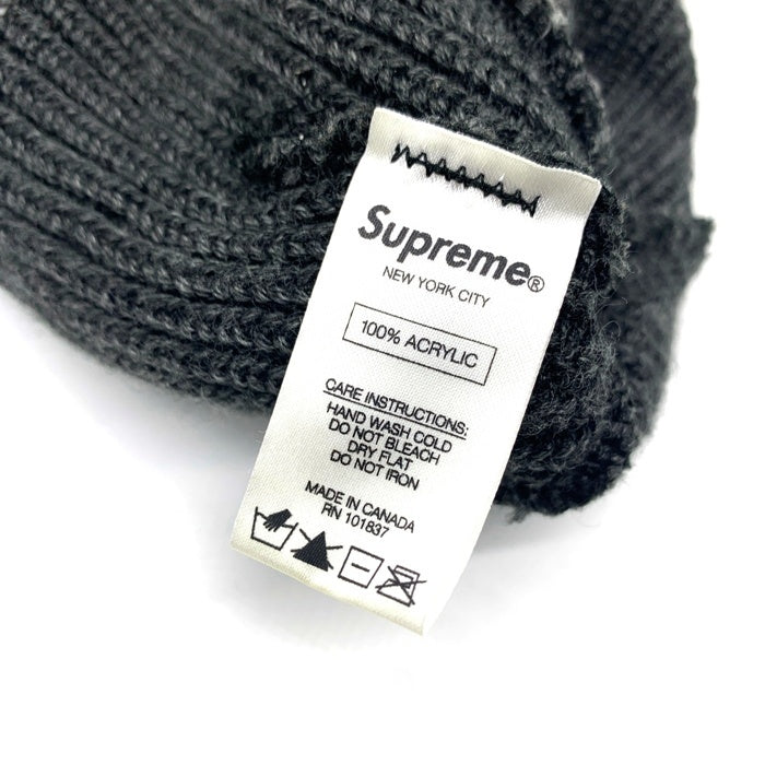 SUPREME シュプリーム Small Box Logo Beanie スモール ボックス ロゴ ビーニー ニットキャップ ニット帽 チャコール カナダ製 福生店