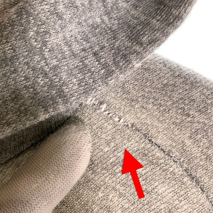 70`s Healthknit ヘルスニット ダブルフェイス ジップアップスウェットパーカー グレー USA製 Size XL(46-48) 福生店