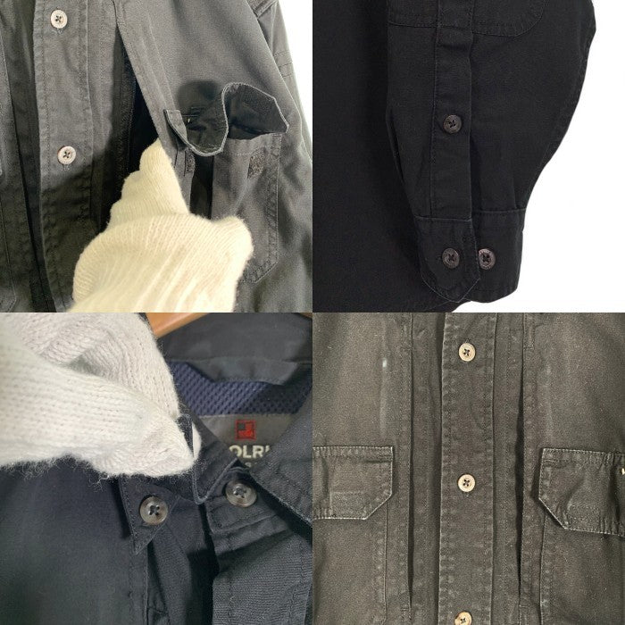 WOOLRICH ウールリッチ ELITE SERIES TACTICAL タクティカルシャツ ブラック 裏地メッシュ エポーレット Size M 福生店