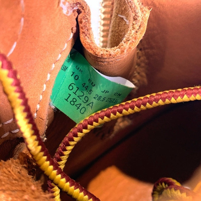 Timberland ティンバーランド STUSSY ステューシー サイドジップ イエローブーツ ライトブラウン 6129A Size US10.5 (28.5cm) 福生店