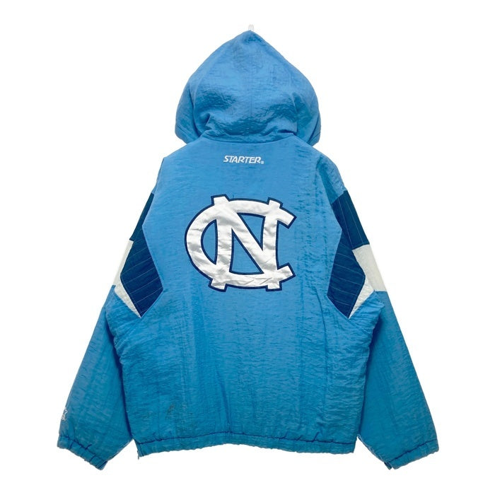 90`s STARTER スターター NORTH CARIFORNIA ハーフジップ ナイロン ジャケット ライトブルー Size L 瑞穂店