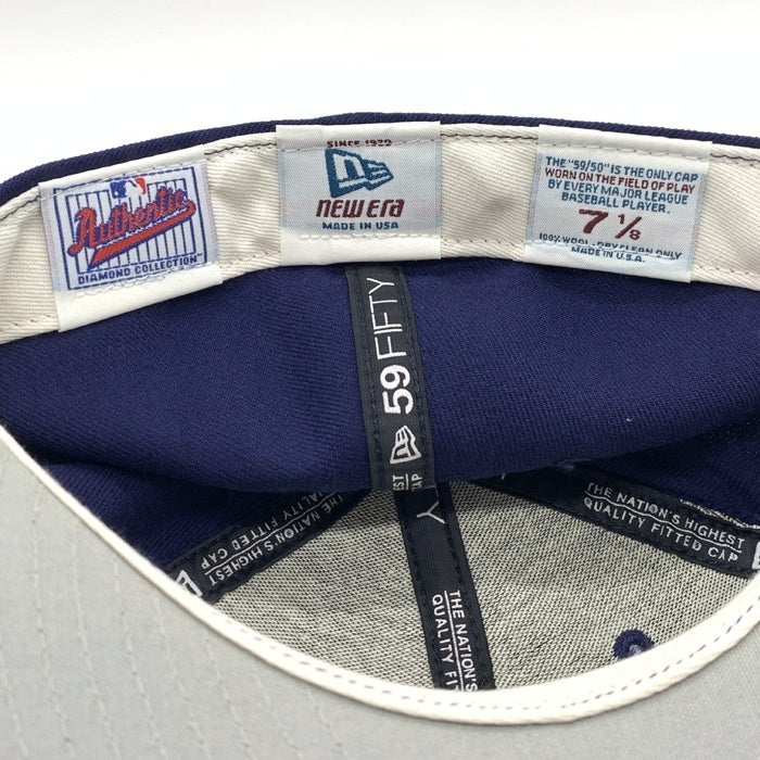 90's New Era ニューエラ MLB サンディエゴ・パドレス 59FIFTY ベースボールキャップ ネイビー ウール USA製 Size 7 1/8 (56.8cm) 福生店