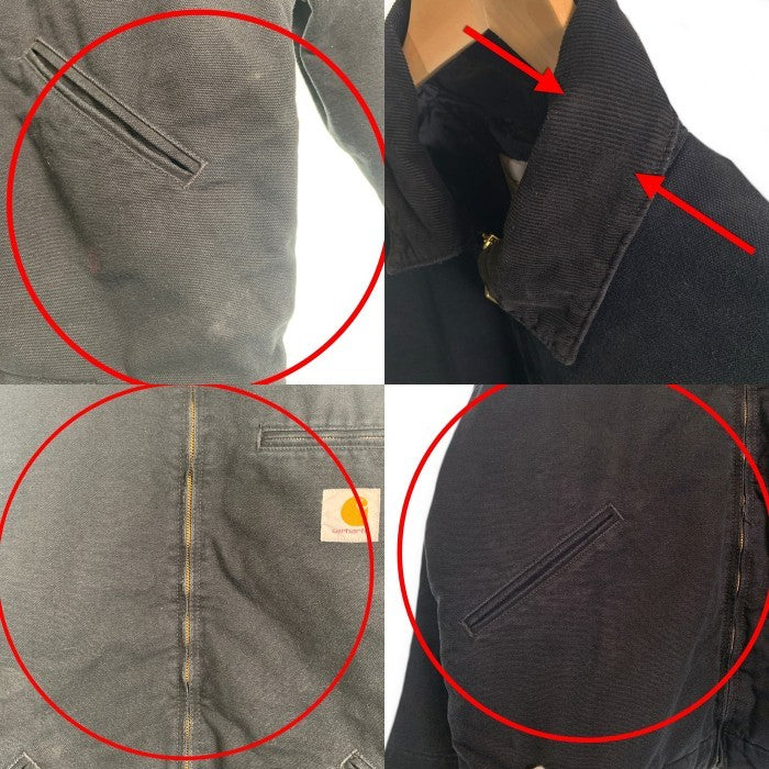 Carhartt WIP カーハートワークインプログレス OG DETROIT JACKET デトロイトジャケット ダック地 内キルティング ブラック I035614.00E Size M 福生店