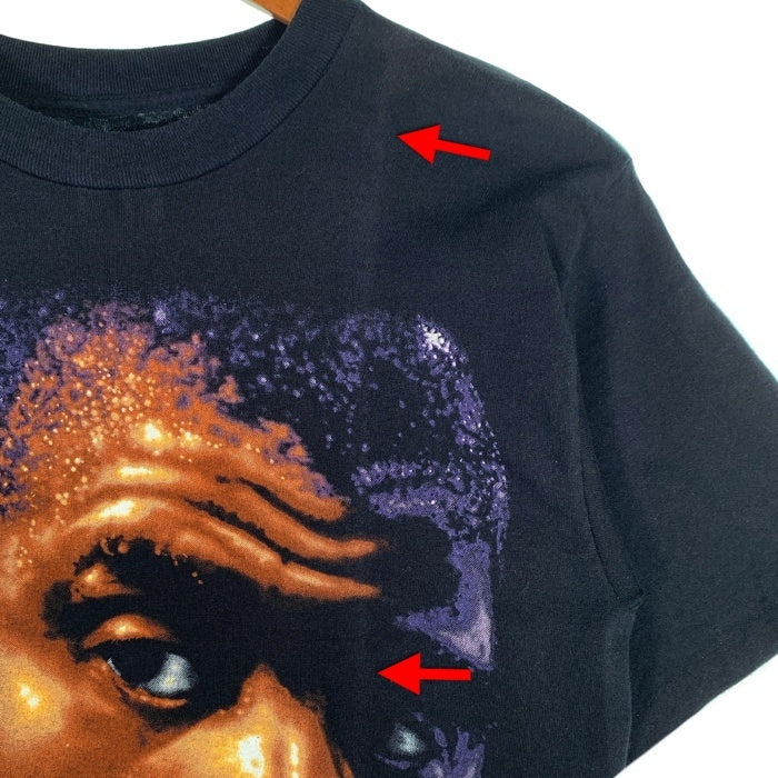 90's NBA ロサンゼルス・レイカーズ マジックジョンソン フェイスプリント Tシャツ ブラック SALEM Size M-L 相当 福生店