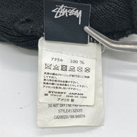 STUSSY ステューシー キャップ ストックロゴ ニット ビーニーUSA製 ブラック 瑞穂店