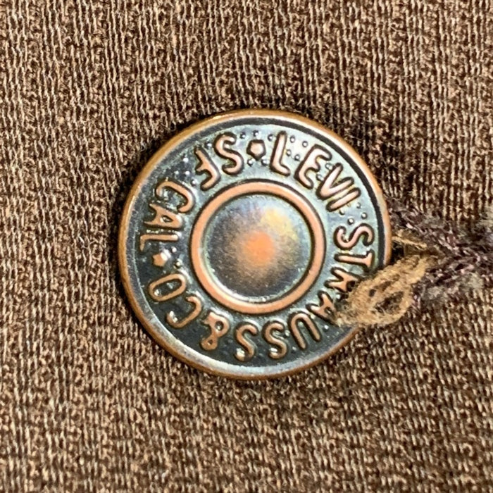 70's LEVI'S リーバイス Cotton Pique Trucker Jacet コットンピケ トラッカージャケット ボタン裏529 ビッグE 三角タグ ブラウン Size M相当 福生店