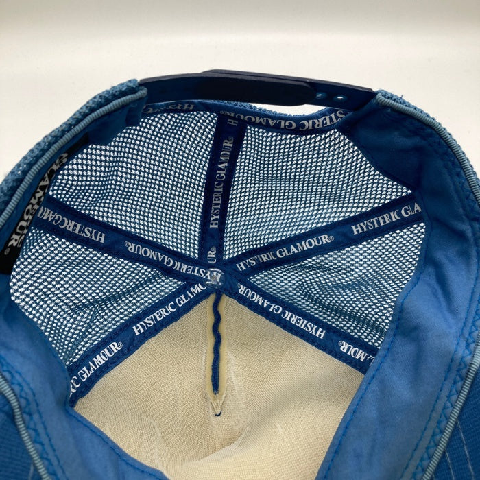 HYSTERIC GLAMOUR ヒステリックグラマー FINEST QUALITY メッシュキャップ ガールプリント ブルー 瑞穂店