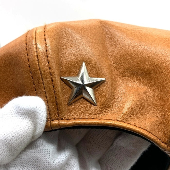 Schott ショット ONE STAR Leather Casquette ワンスター レザーキャスケット ブラウン 福生店