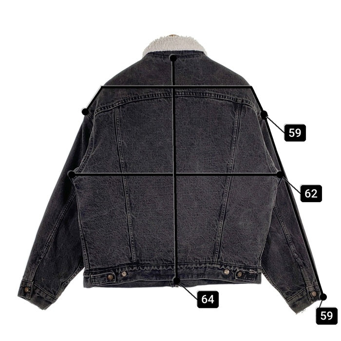 80`s Levi`s リーバイス ブラックデニム ボアジャケット USA製 70609 0270 Size XL 福生店