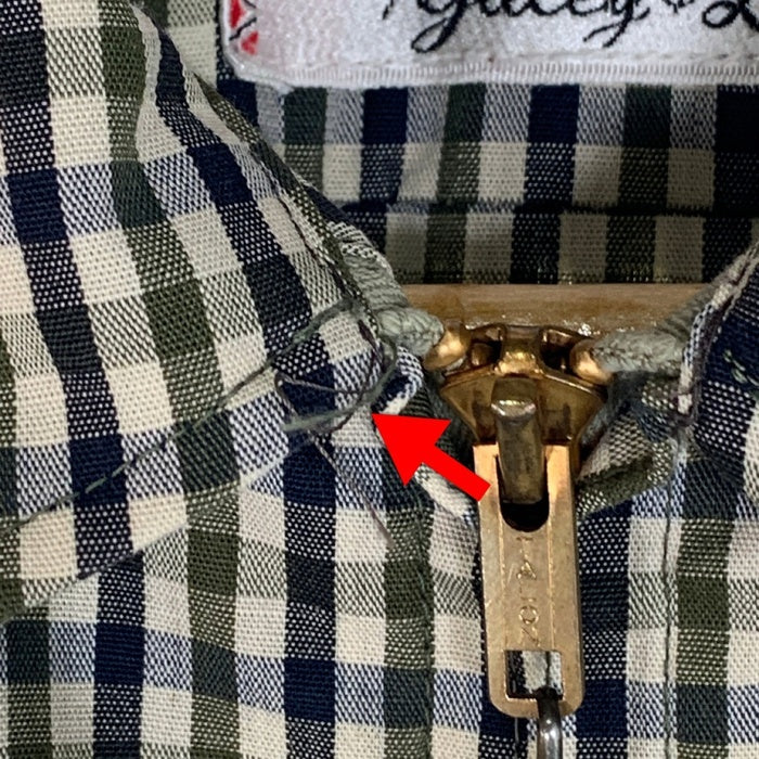 McGREGOR マクレガー METEOR61 ギンガムチェック ドリズラージャケット TALONジップ USA製 Size S-M 相当 福生店