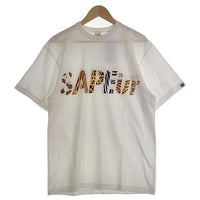 SAPEur サプール アニマルロゴプリント Tシャツ ホワイト A0021-091 Size M 福生店