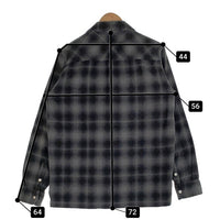 Liberaiders リベレイダース 18AW PLAID FLANNEL SHIRT オンブレチェック オープンカラーフランネルシャツ ブラック グレー 77101 Size L 福生店