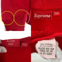 SUPREME シュプリーム アーチロゴ ジップアップ フーディー パーカー レッド カナダ製 オールド Size XL 福生店