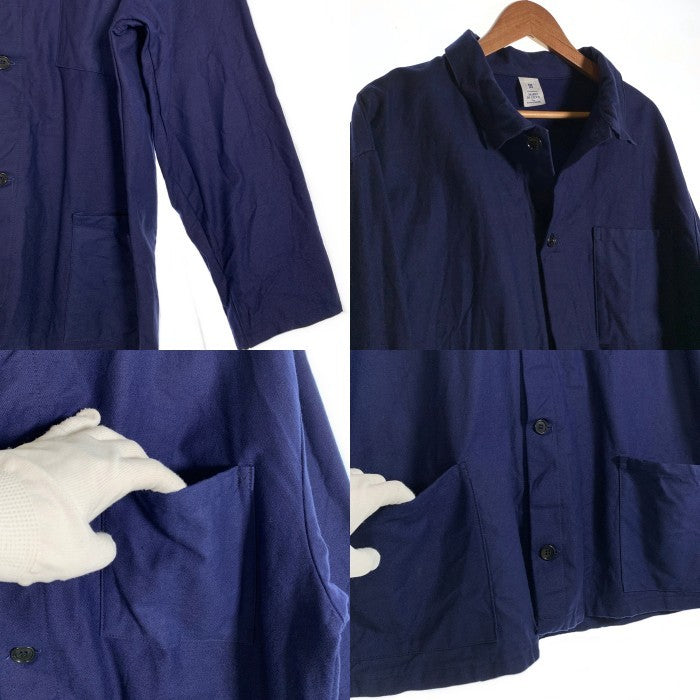 MARIO DE CECCO ユーロ ワークジャケット カバーオール ネイビー 内側モールスキン Size 56 福生店