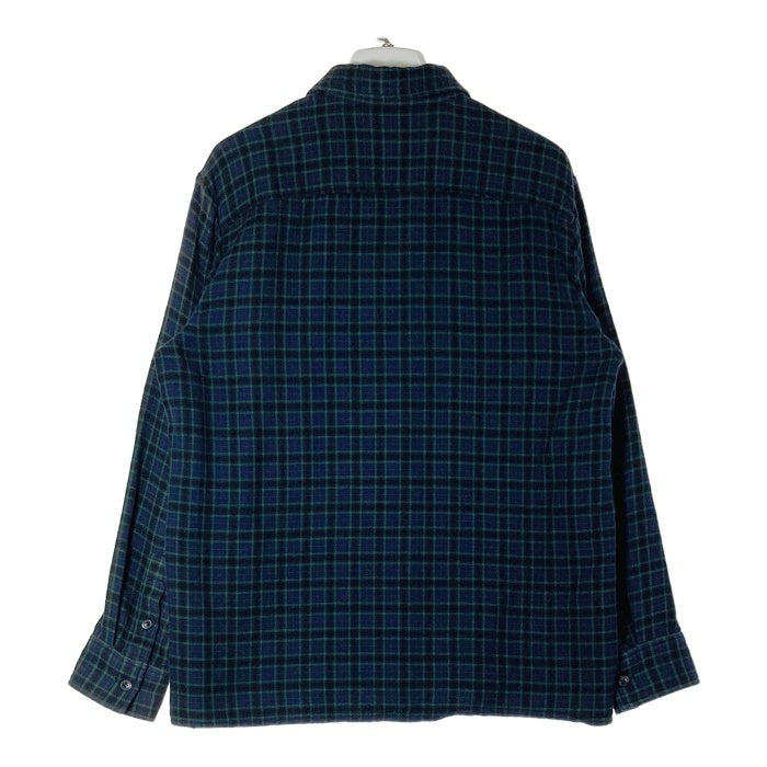 A.P.C. アーペーセー チェック コットン長袖シャツ ネイビー×グリーン sizeS 瑞穂店