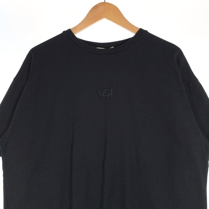 WIND AND SEA ウィンダンシー Black Over Dye S/S Tee ブラックオーバーダイ ショートスリーブTシャツ 刺繡 バックプリント WDS-O-BKF-25-Q2-03 Size XL 福生店