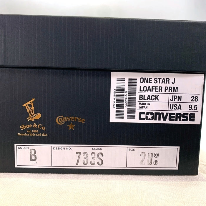 CONVERSE コンバース REGAL リガール ONE STAR J LOAFER PRM ローファー ブラック 733S Size US9.5 (28.0cm) 福生店