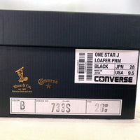 CONVERSE コンバース REGAL リガール ONE STAR J LOAFER PRM ローファー ブラック 733S Size US9.5 (28.0cm) 福生店
