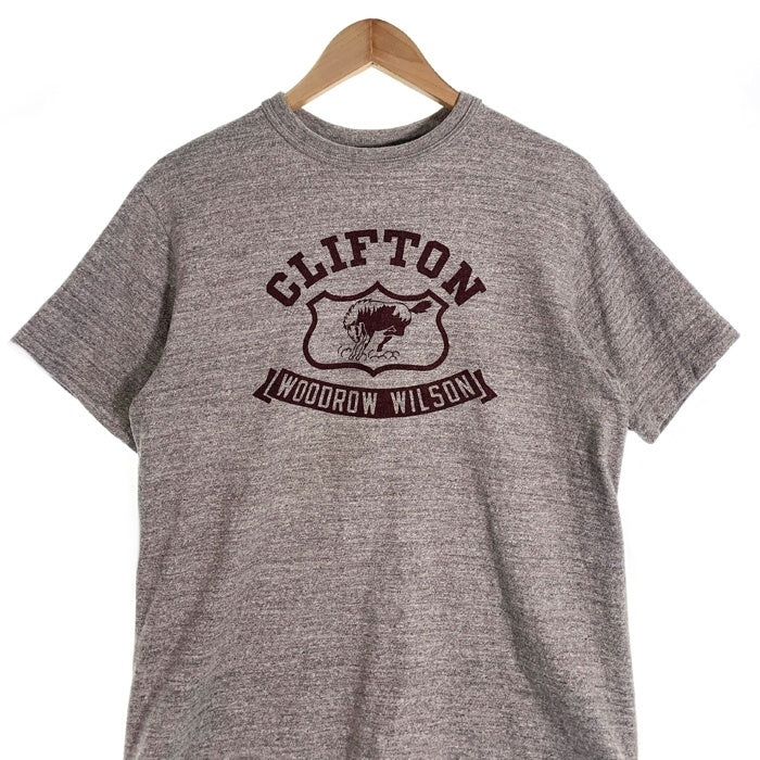 WAREHOUSE ウエアハウス 4601 CLIFTON プリントTシャツ 杢グレー Size M 福生店