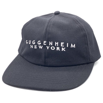 90's GUGGENHEIM NEW YORK グッゲンハイム美術館 刺繡 6パネルキャップ ブラック 福生店
