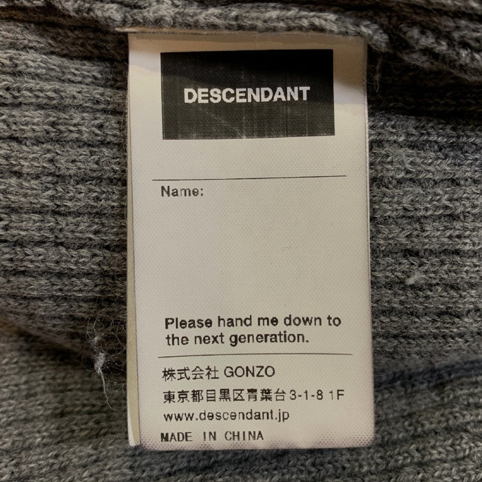 DESCENDANT ディセンダント ワッフル サーマルカットソー グレー Size 3 福生店