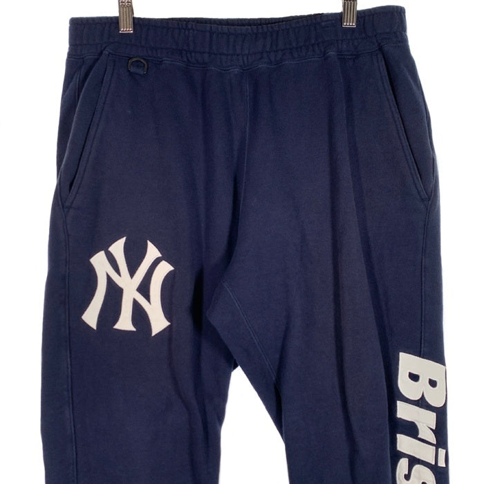 F.C.Real Bristol エフシーレアルブリストル 21AW MLB TOUR TEAM SWEAT PANTS スウェットパンツ ヤンキース ネイビー FCRB-212025 Size L 福生店