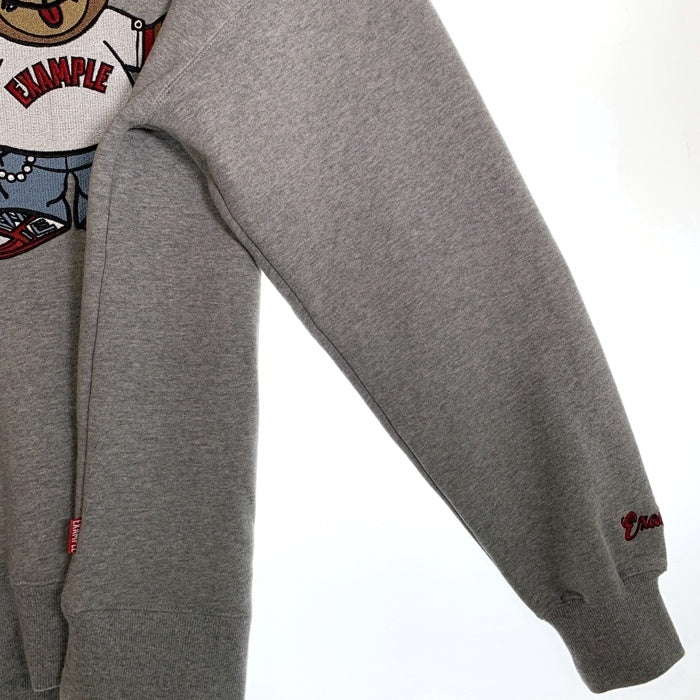 EXAMPLE エグザンプル BB BEAR CREWNECK  クルーネック スウェットトレーナー グレー Size XL 福生店