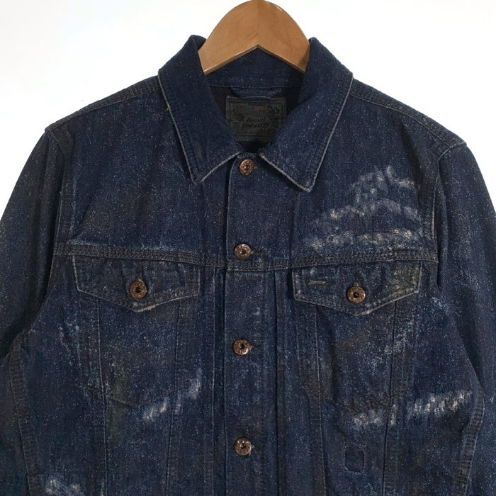 DIESEL ディーゼル ダメージ加工 デニムトラッカージャケット インディゴ Size L 福生店