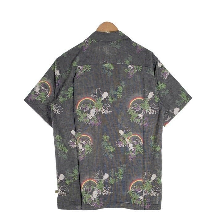 THE NORTH FACE ノースフェイス ポリエステル レーヨン アロハシャツ チャコールグレー AT30604 Size L 福生店