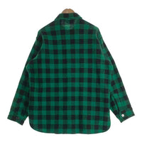 80's L.L. Bean エルエルビーン 長袖 バッファローチェック フランネル シャツ グリーン ブラック USA製 Size L (16 16 1/2) 福生店
