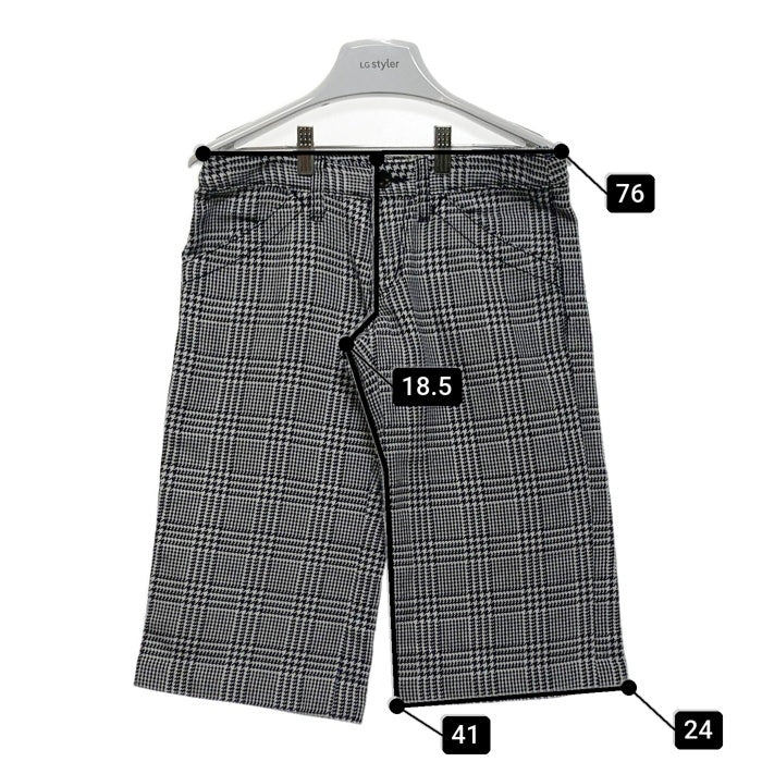 JUNYA WATANABE COMME des GARCONS ジュンヤワタナベ コムデギャルソン AD2003 千鳥 クロップドパンツ ブラック×ホワイト sizeS 瑞穂店