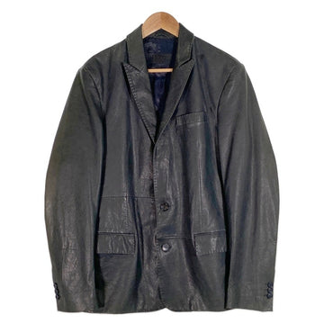 BARNEYS NEWYORK バーニーズニューヨーク シープスキン 2B テーラードジャケット ネイビー 本切羽 Size US 38 福生店