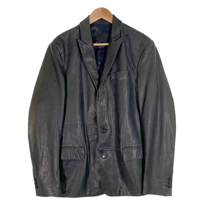 BARNEYS NEWYORK バーニーズニューヨーク シープスキン 2B テーラードジャケット ネイビー 本切羽 Size US 38 福生店