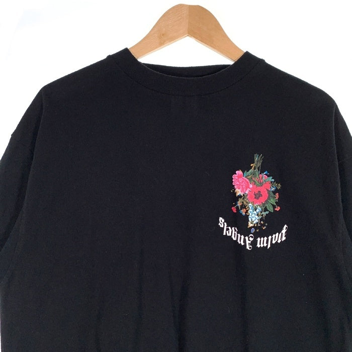 Palm Angels パームエンジェルス Flowers Tee フラワープリント Tシャツ ブラック PMAA001E19413027 Size L 福生店