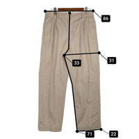 WACKO MARIA ワコマリア チノツイル ワークパンツ 2タック ベージュ Size L 福生店