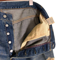 EVISU エヴィス Lot.2001 No.3 ストレート デニムパンツ カモメペイント インディゴ Size 38×32 福生店