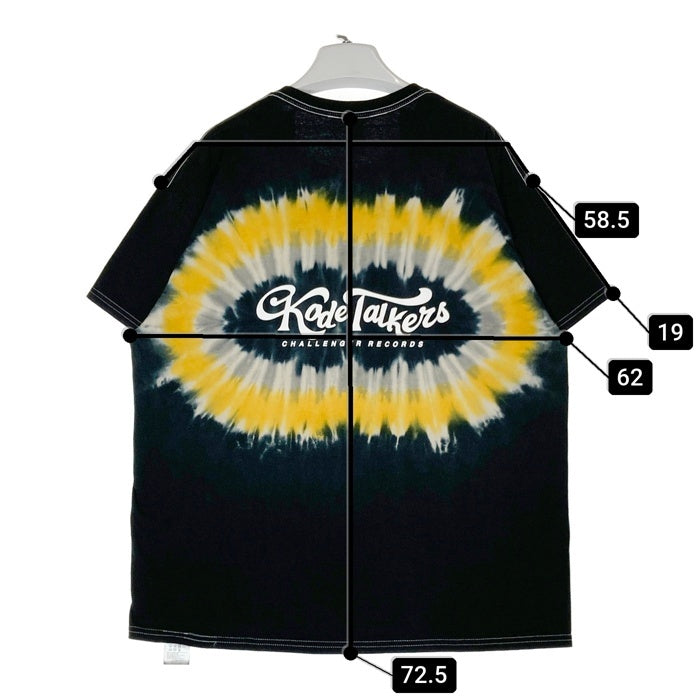 CHALLENGER チャレンジャー Suzuka 8 Hours 2024 鈴鹿8耐 Kode Talkers コードトーカーズ TIE DYE TEE タイダイTシャツ ブラック sizeXL 瑞穂店