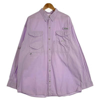 Columbia コロンビア PFG コットン フィッシングシャツ 長袖 ラベンダー Size XL 福生店