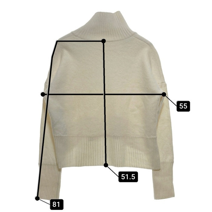 ADORE アドーア ハイネックウールニット 531-270127 ホワイト size38 瑞穂店