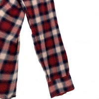 Rags McGREGOR ラグスマックレガー OMBRE CHECK SHIRTS 長袖 オンブレチェックシャツ コットン レッド 211176605 Size S 福生店