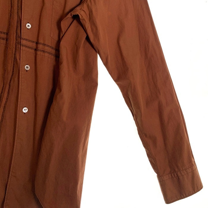 COMME des GARCONS SHIRT コムデギャルソンシャツ インサイドアウト 長袖 シャツ ブラウン S13120 Size M 福生店